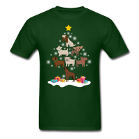 Dog Christmas Tree T-Shirt - forest green