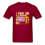 I Can Do All Things T-Shirt - dark red