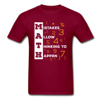 Math T-Shirt - burgundy