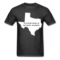 Texas Forever & Ever Amen T-Shirt - heather black