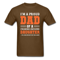 Proud Dad T-Shirt - brown