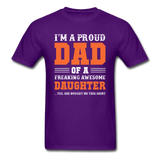 Proud Dad T-Shirt - purple