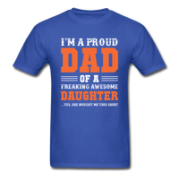 Proud Dad T-Shirt - royal blue