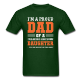 Proud Dad T-Shirt - forest green