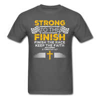 Strong to the Finish T-Shirt - charcoal