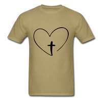 Heart Jesus T-Shirt - khaki