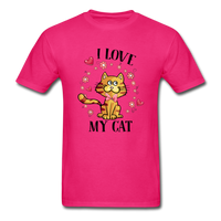 I Love My Cat T-Shirt - fuchsia