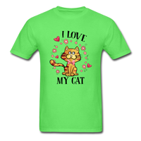 I Love My Cat T-Shirt - kiwi