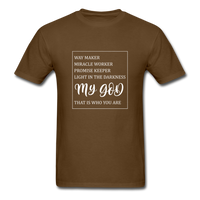 My God T-Shirt - brown