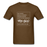 My God T-Shirt - brown