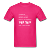 My God T-Shirt - fuchsia