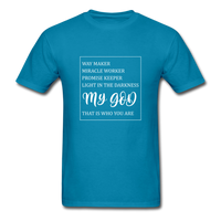 My God T-Shirt - turquoise