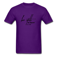 Be Still & Know T-Shirt - purple