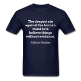 Believe Without Evidence T-Shirt - navy