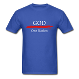 One Nation Under God T-Shirt - royal blue