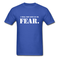 Give In To Fear T-Shirt - royal blue