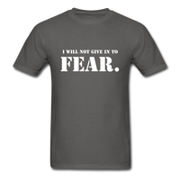 Give In To Fear T-Shirt - charcoal