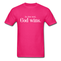 God Wins T-Shirt - fuchsia