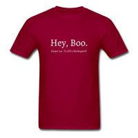 Hey, Boo T-Shirt - dark red