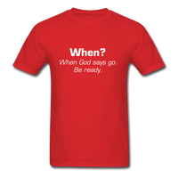 When God Says Go T-Shirt - red